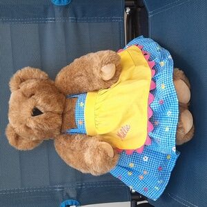 Vermont Teddy Bear With Apron Dress